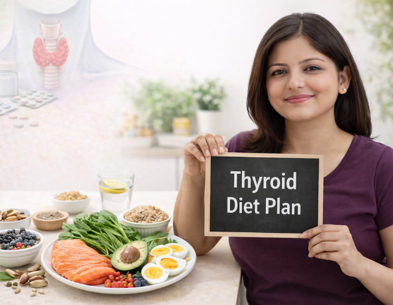 Thyroid diet plan designed by Dt. Sarika Tyagi
